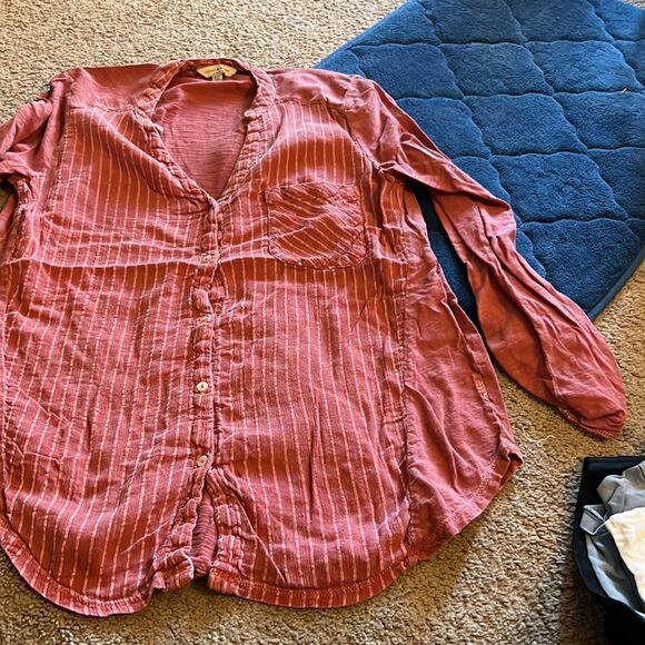 Lucky brand medium red blouse - Picture 3 of 7